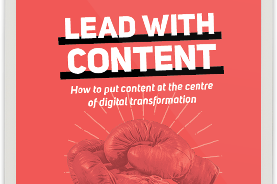 The cover of Lead with Content Book